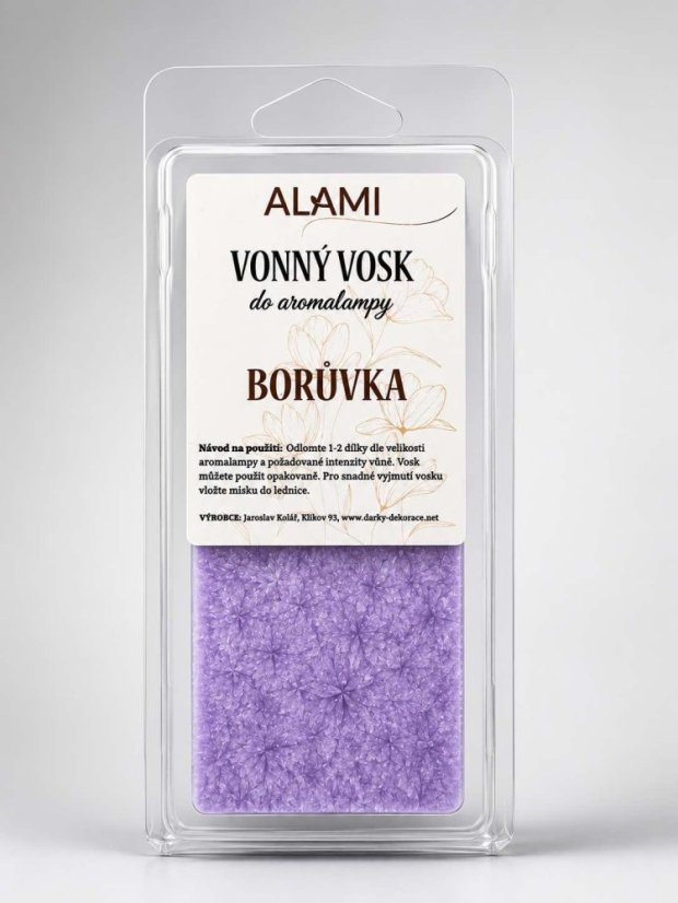 Vonný vosk do aromalampy Borůvka
