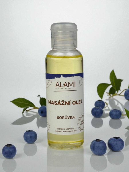 Masážní olej - Borůvka Masážní olej - Borůvka