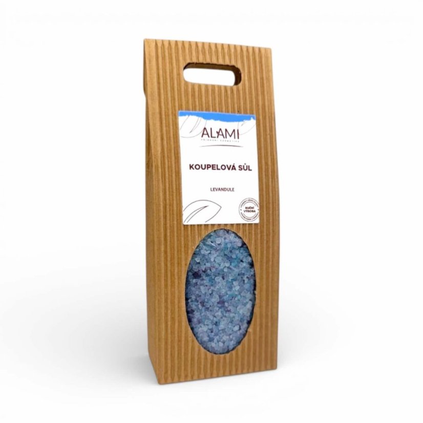 Koupelová sůl Levandule v dárkové krabičce