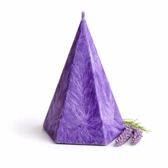 Vonná svíčka Levandule – Pětiboký jehlan