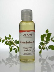 Masážní olej s eukalyptem a mátou vonnou