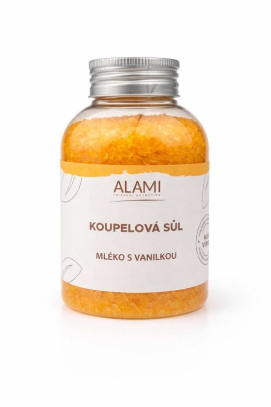 Koupelová sůl Mléko s vanilkou 650g