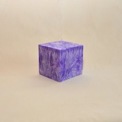 Svíčka: Kostka - Levandule