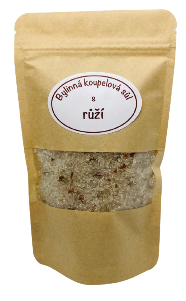 Bylinná koupelová sůl s růží 500g Bylinná koupelová sůl s růží 500g