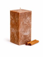 Vonná svíčka Skořice – Kvádr 7,5x7,5x15 cm