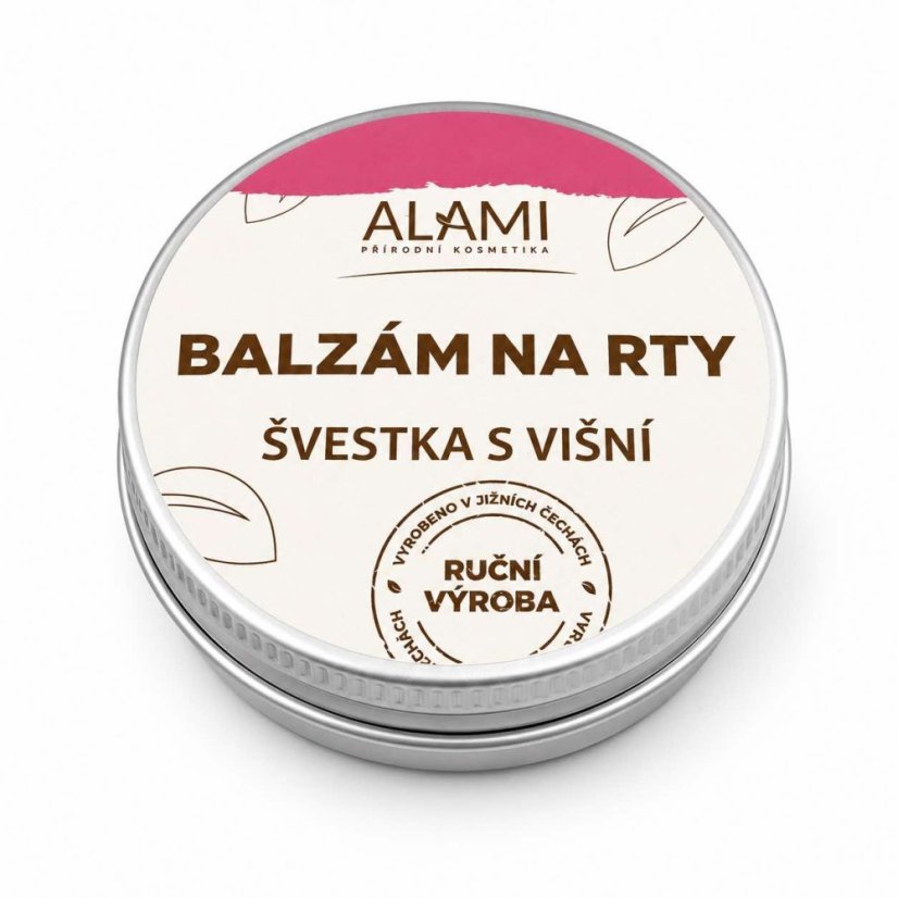 Balzám na rty s vůní švestky a višně