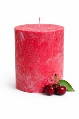 Vonná svíčka Divoká višeň – Válec 9,5 cm