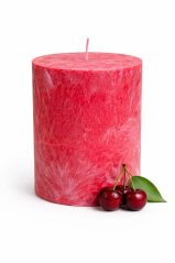 Vonná svíčka Divoká višeň – Válec 9,5 cm