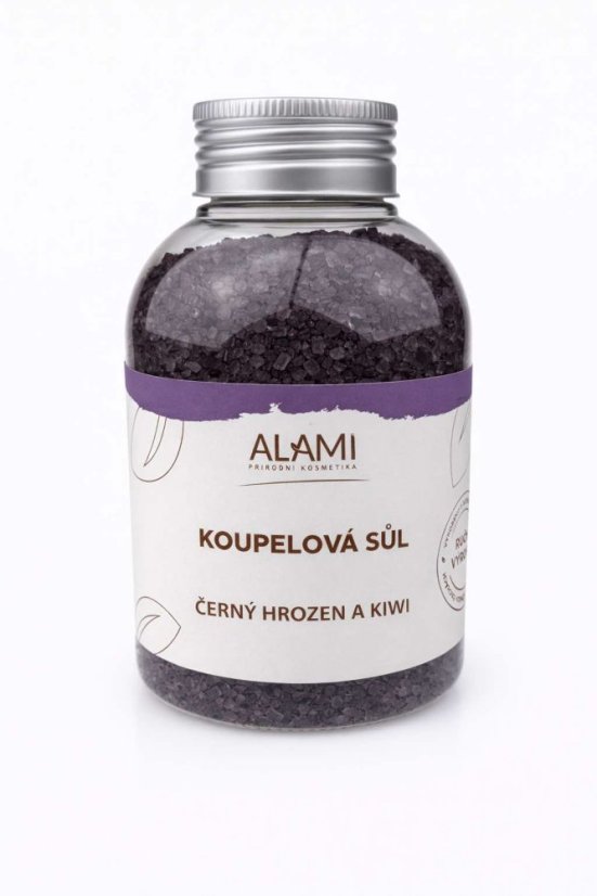Koupelová sůl Černý hrozen a kiwi 650g Koupelová sůl Černý hrozen a kiwi 650g