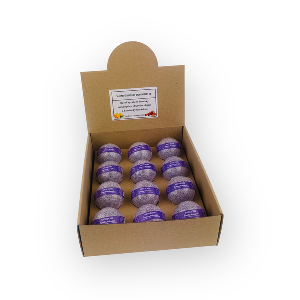 Šumivka do koupele s vůní levandule 12ks
