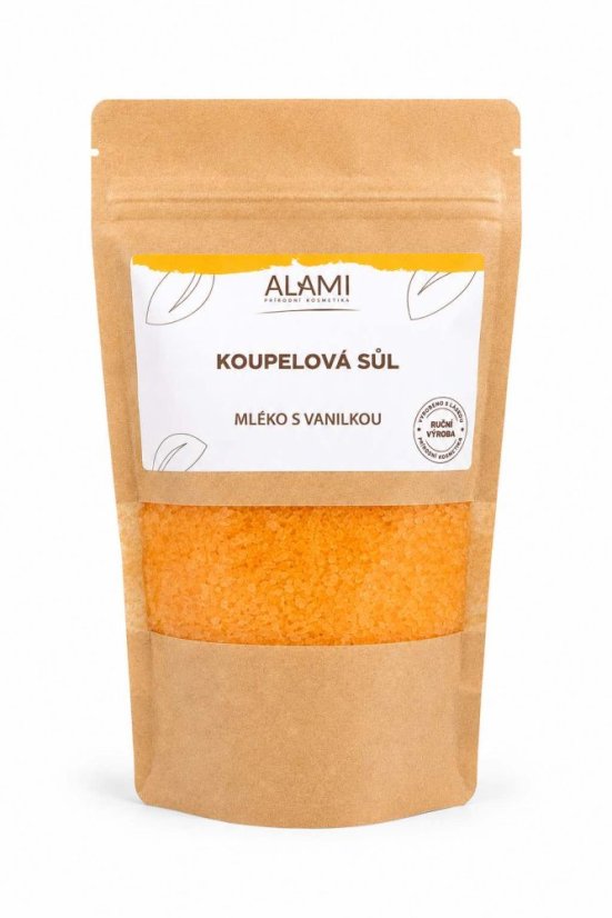 Koupelová sůl Mléko s vanilkou 500g