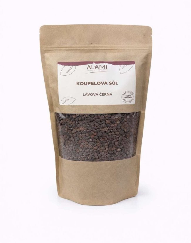 Koupelová sůl lávová černá 1kg